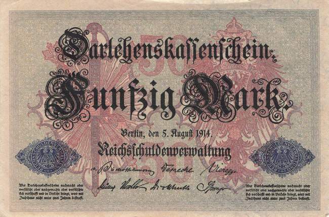 50 Mark 1914 ro.50b B